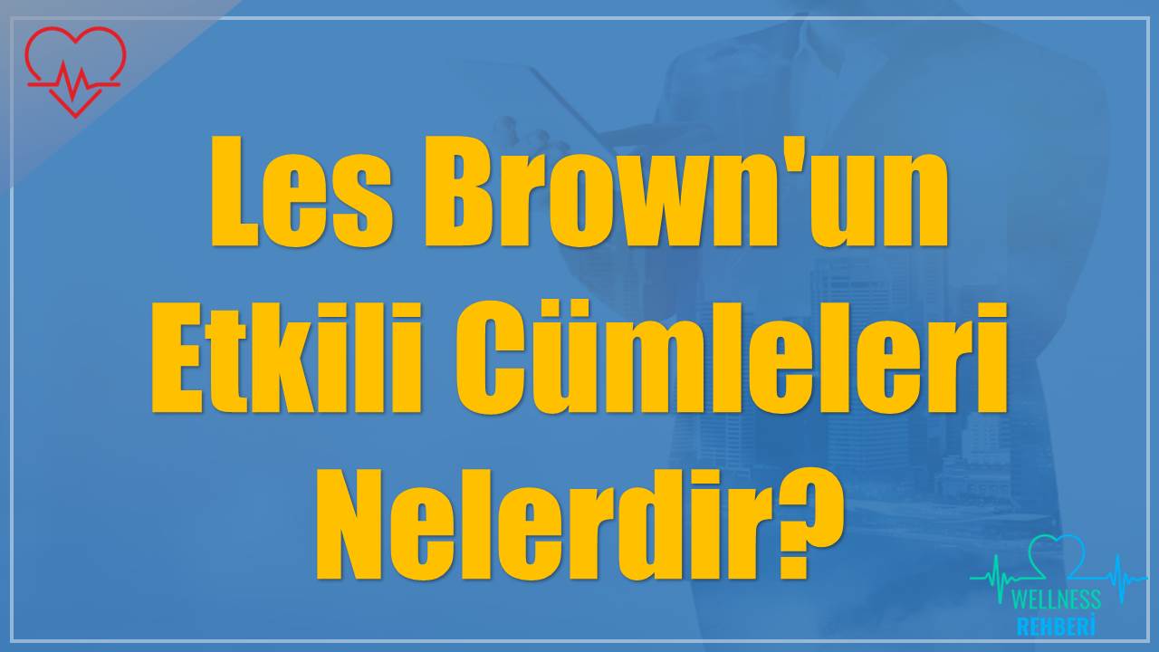 Les Brown'un Etkili Cümleleri Nelerdir?