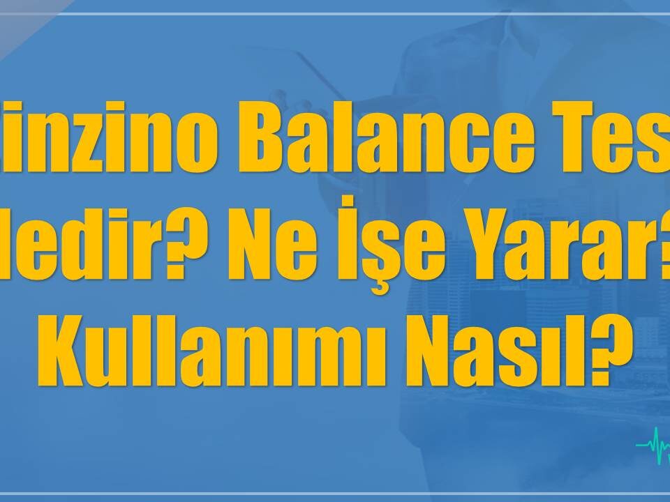 Zinzino Balance Test Nedir? Ne İşe Yarar? Kullanımı Nasıl?